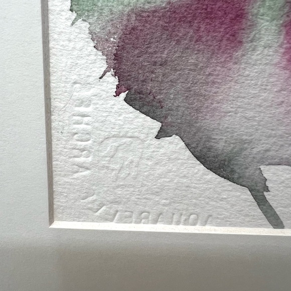 Original Watercolor Painting  Magnolias Artist Signed & Stamped Spring Floral - Picture 5 of 8